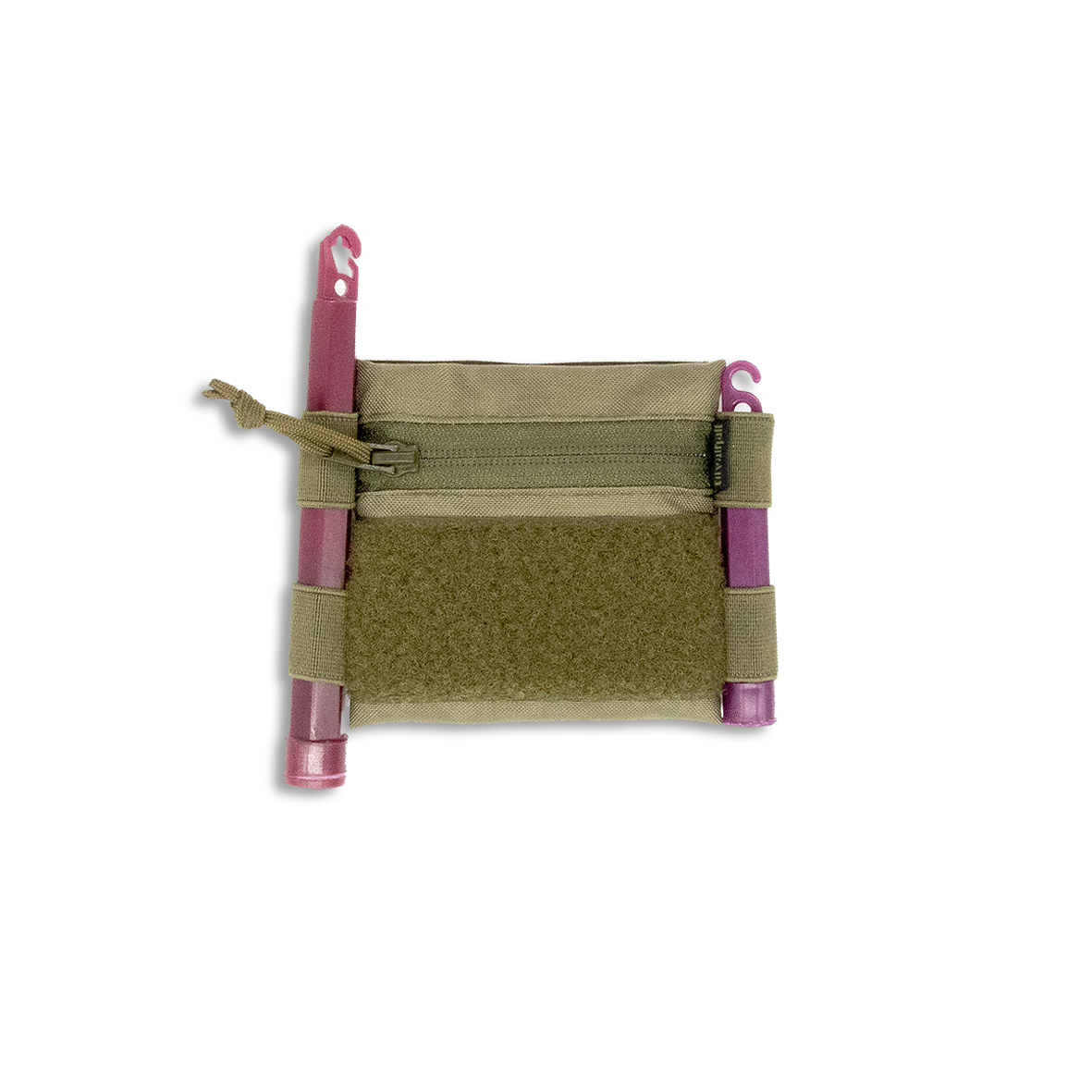 Velcrotasche "CANDY BAG - small", steingrau-oliv