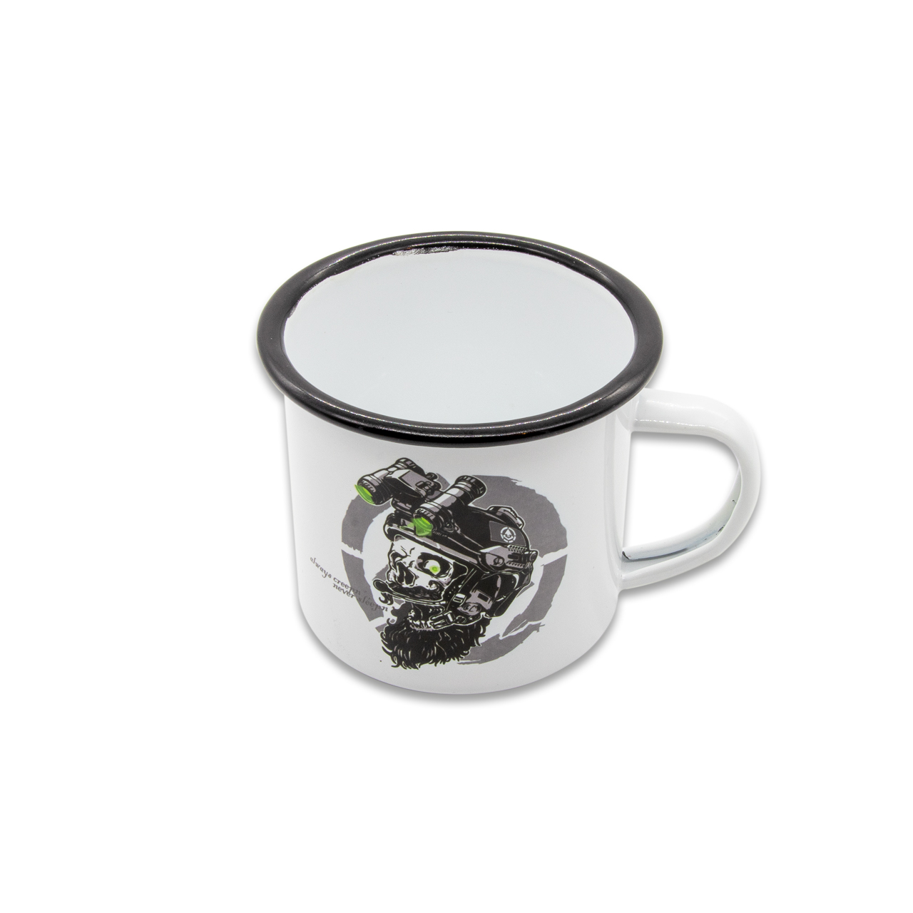 Tasse Emaille "FORTUNE FAVORS THE BRAVE"  300ml