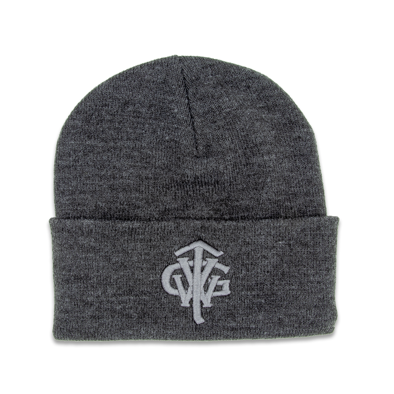 Classic Long Beanie „TVWG COLLEGE“, charcoal