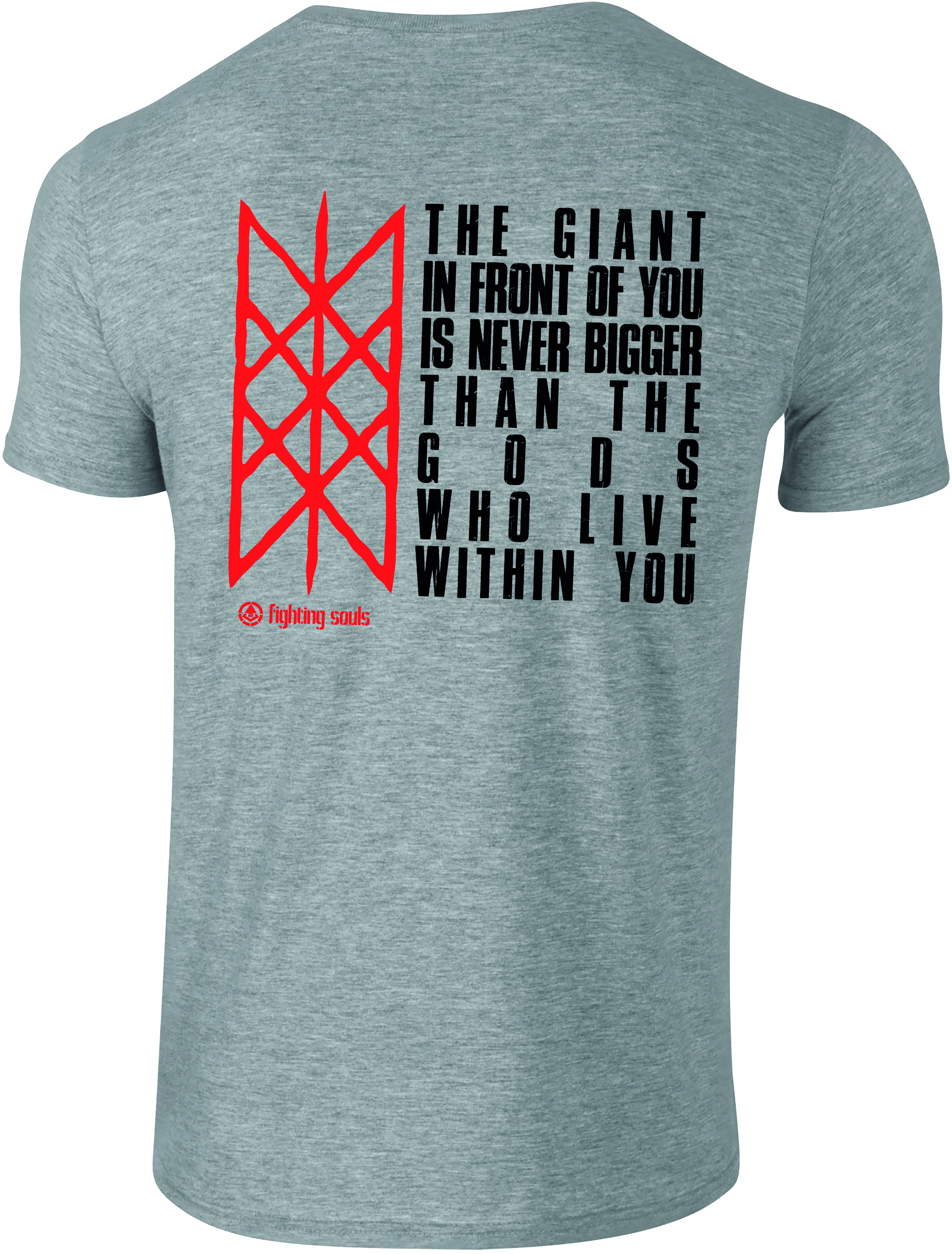 "GIANT & GODS" Shirt, sportsgrey